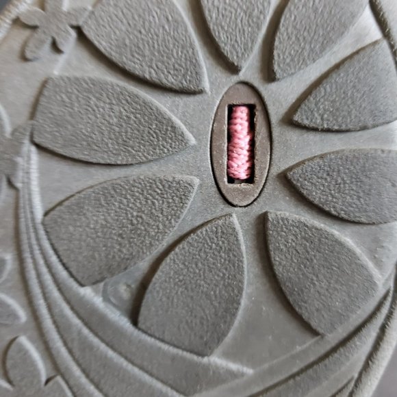 Okabashi Pink & Gray Flipflop Sandals Made in USA 7-7.5 Medium - Picture 6 of 6